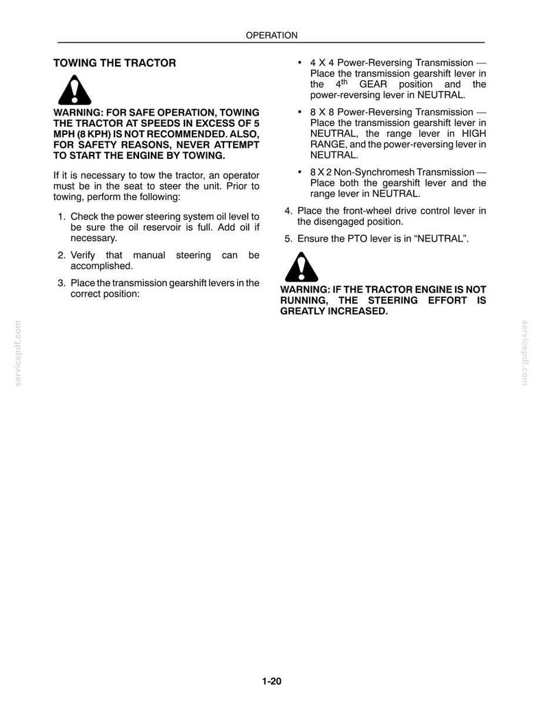 New Holland 345d, 445D, 545D Tractor Loader Backhoe Operator Owners Operation Manual | Instant PDF Download image 5
