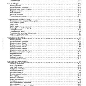 Op de afbeelding: Een pagina uit een handleiding met een gedetailleerde inhoudsopgave. Secties omvatten "De eenheid stoppen", "Opslag" en "Probleemoplossing". De tekst is zwart op een witte achtergrond.