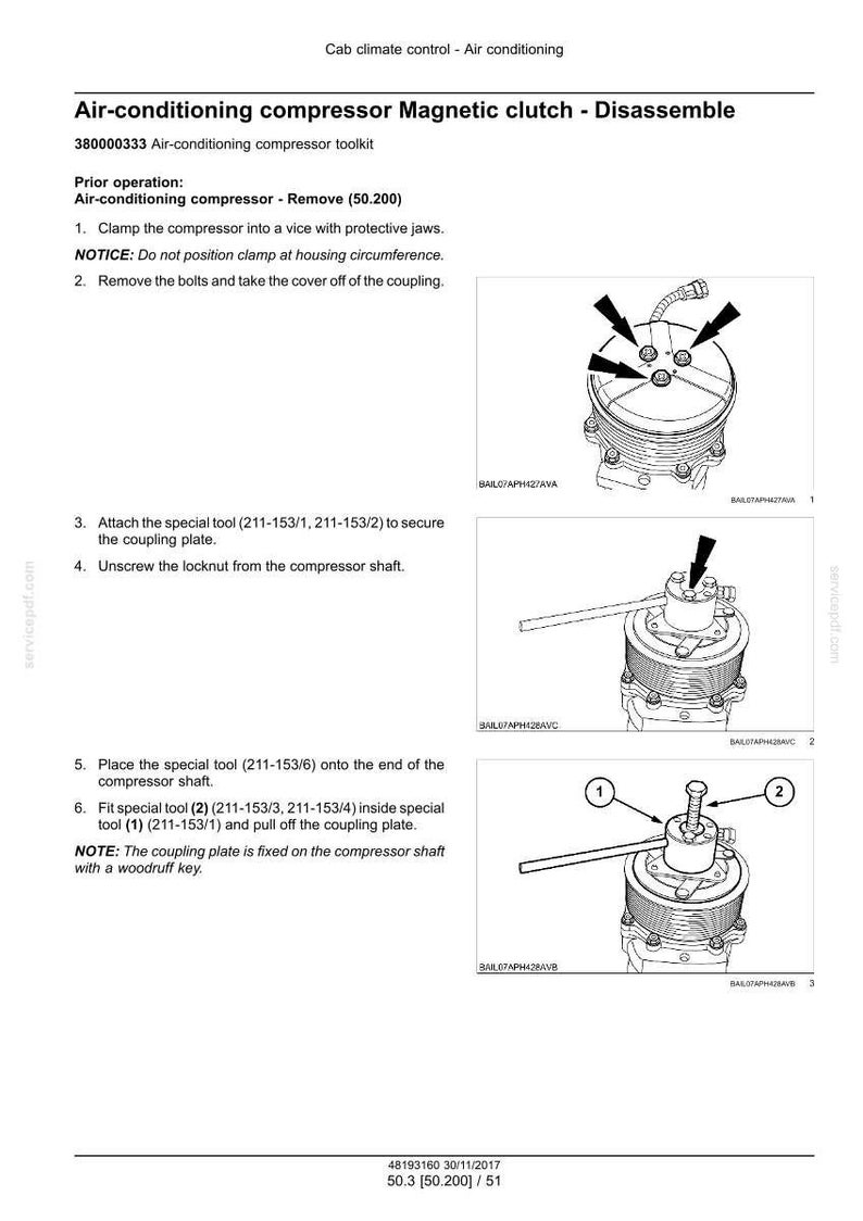 Case Optum 270, 300 CVX Tier 4B (slutlig) Traktorservice och reparation Verkstadsmanual | Direkt PDF-nedladdning bild 5