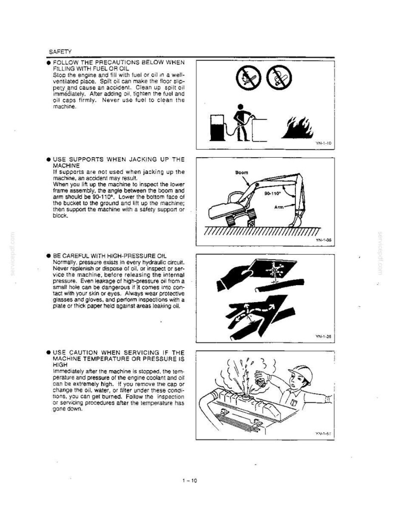 Kobelco Sk200v, Sk200lcv, SK220V, SK220LCV Hydraulic Excavator Operator Owners Operation Manual | Instant PDF Download image 5