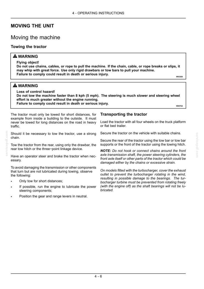 New Holland T4030f, T4040f, T4050F, T4060F Tractor Operator Owners Operation Manual | Instant PDF Download image 6