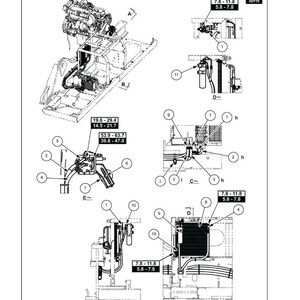 May include: Diagram of an air conditioning system, labeled with numbers and letters. The diagram includes measurements in lbf-ft and Nm, and is titled "Air conditioning - Overview - Frame."