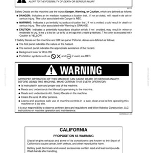Kobelco SK350-9 Tier 4 Crawler Excavator Operator Owners Operation Manual | Instant PDF Download image 3