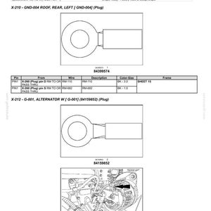 May include: Component diagram of wire connectors, including X-210 and X-212, with detailed pin and wire information. The diagram includes illustrations of plugs and their connections, with text labels and part numbers for electrical systems.