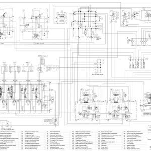 May include: A detailed engineering schematic of a hydraulic system for a D180C Dozer, featuring numerous interconnected components, lines, and labels. The diagram is in black and white, with text and symbols.