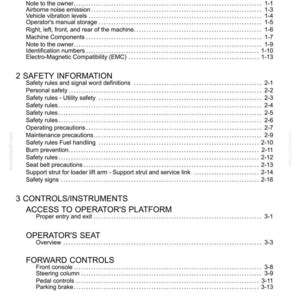 Puede incluir: Un documento blanco titulado "Contenido" que detalla secciones como "Informaci&oacute;n general", "Informaci&oacute;n de seguridad" y "Controles/Instrumentos". El manual incluye n&uacute;meros de p&aacute;gina y t&iacute;tulos de secci&oacute;n.