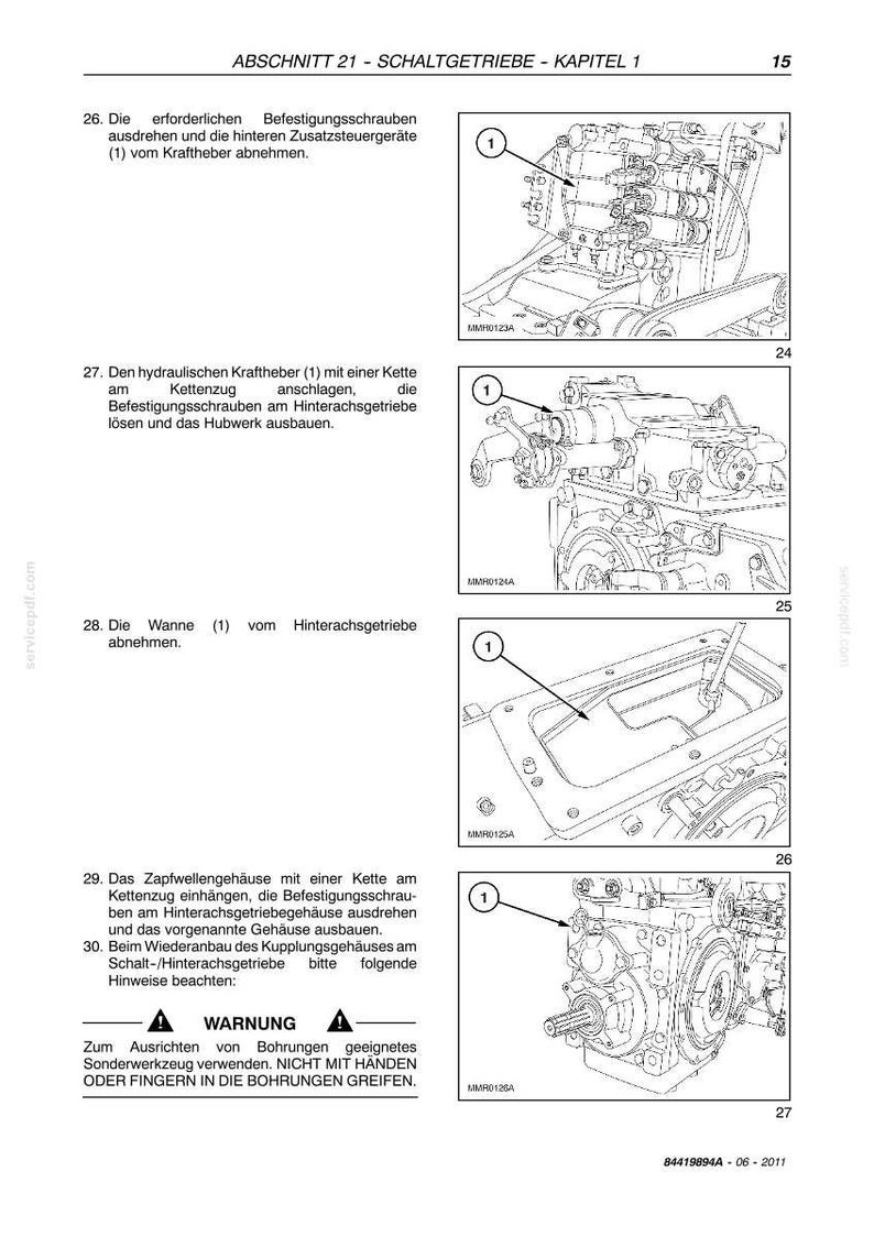 Steyr Kompakt 4055 S, Kompakt 4065 S Traktoren Wartungshandbuch Reparatur Werkstatthandbuch / Descargar PDF imagen 4