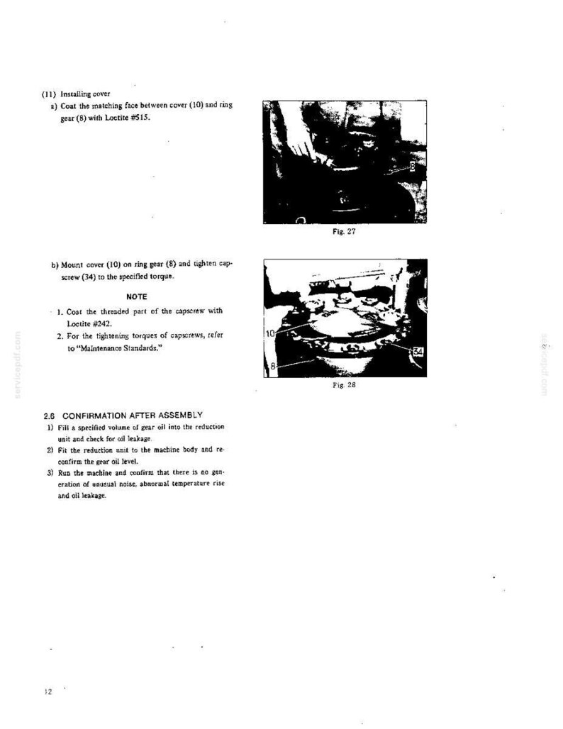 Manual de servicio y reparación para la excavadora hidráulica Kobelco K909 II / Descarga instantánea en PDF imagen 11