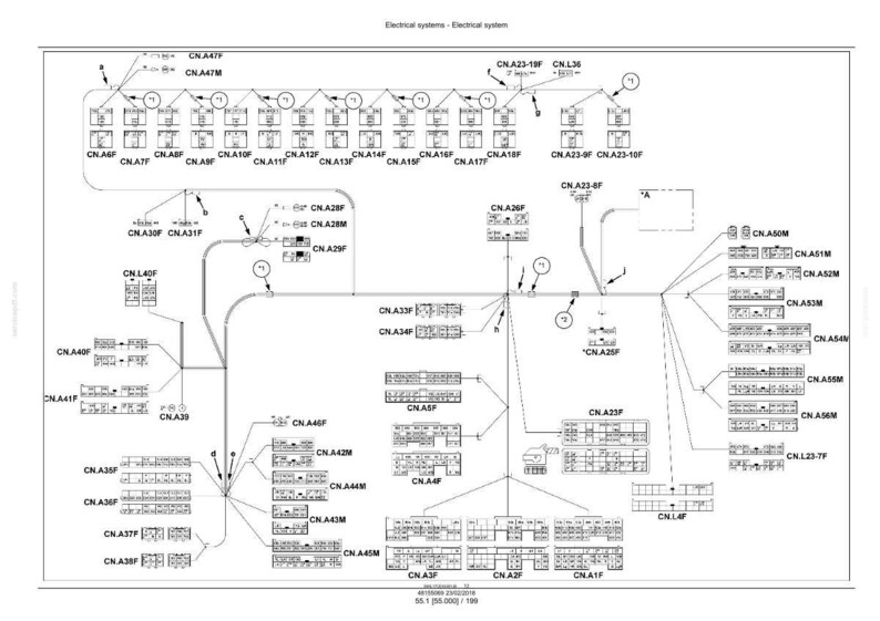 May include: A detailed schematic of an electrical system, featuring numerous labeled components and wiring diagrams. The diagram is in black and white, with text and symbols indicating various connections and parts. The layout is complex, with lines and boxes representing different circuits and devices.
