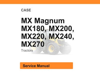 Case MX Magnum Tractor Service Repair Workshop Manual | Instant PDF Download
