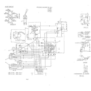 May include: A technical engineering schematic diagram titled Pilot Circuit, featuring black lines on a white background. It displays various electrical and hydraulic symbols, connection paths, and labels for machinery components and control systems.