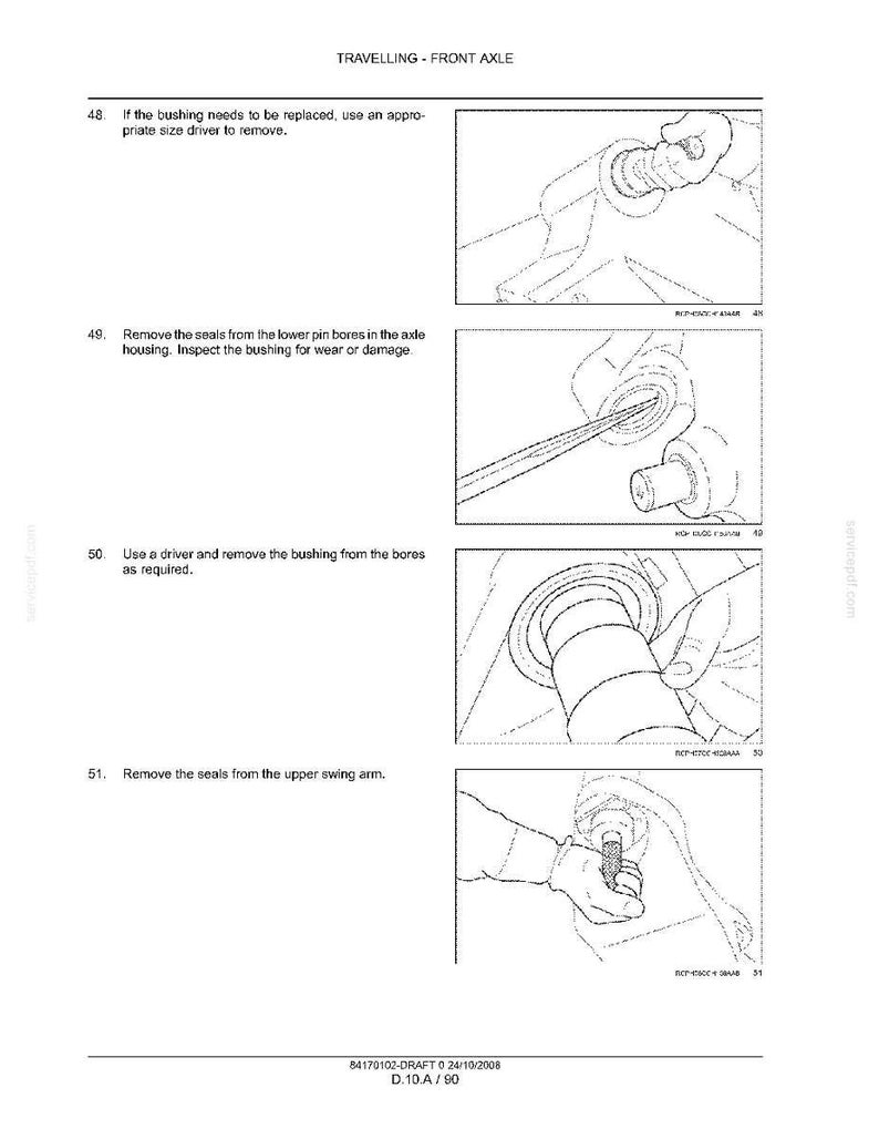 New Holland T8010, T8020, T8030, T8040, T8050 Tractor Service Repair Workshop Manual | Instant Pdf Download | Market: North America image 9
