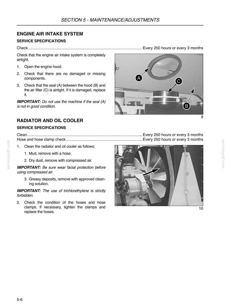 New Holland CV700, CV900 Compactors Operator Owners Operation Manual | Instant PDF Download image 9