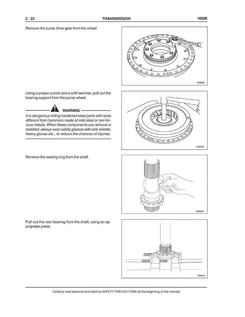 Case 1650K bandschaktare servicemanual PDF | Verkstadsreparation | Direktnedladdning bild 4