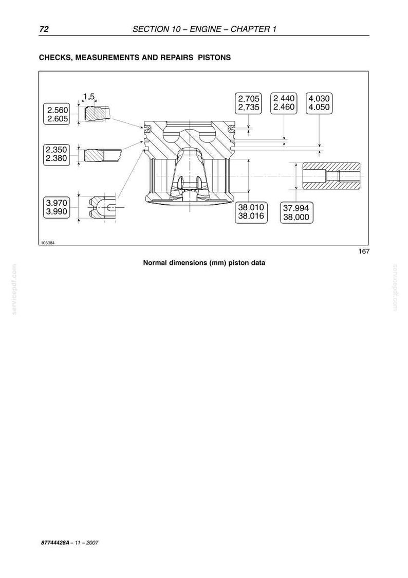 Manual de servicio y reparación para tractores New Holland T4040 y T4050 / Descarga instantánea en PDF imagen 4