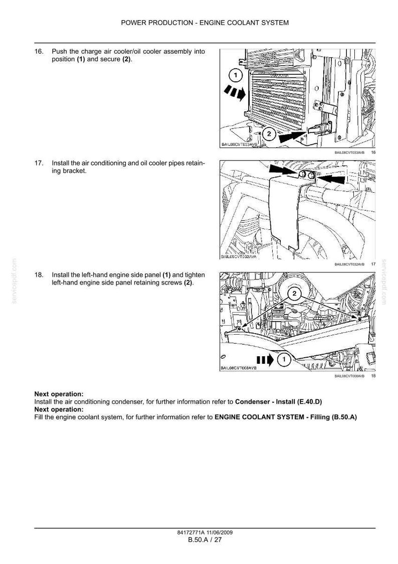 New Holland T7030, T7040, T7050, T7060, T7070 AutoCommand Cvt Tractor Service Repair Workshop Manual | Instant Pdf Download image 7
