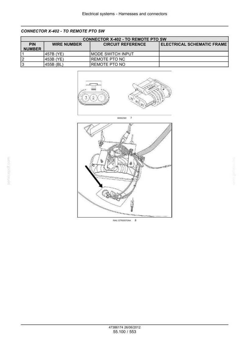 Case Magnum 235, 260, 290, 315, 340 Traktor Service Reparation Verkstadsmanual PDF | Direkt PDF Nedladdning bild 8