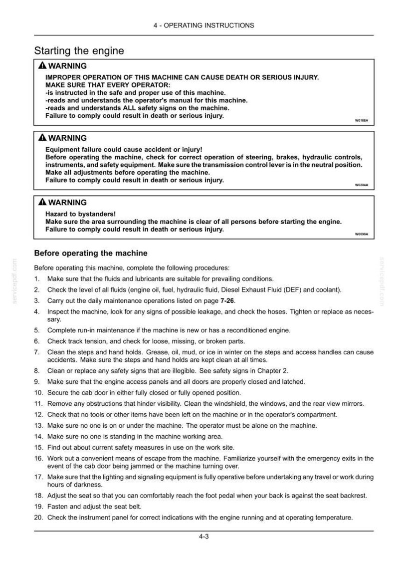 New Holland D180C Stage IIIB Crawler Dozer Operator Owners Operation Manual Manual | Instant PDF Download image 6