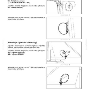 May include: Diagram of a vehicle's controls and instruments, including two mirrors. Mirror A's position is shown with a measurement of 5.906 inches. Mirror B's position is shown with measurements of 20.315 inches and 5.709 inches.