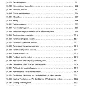 May include: A detailed page from a manual, listing various electrical systems and components. The text includes sections on ventilation, air conditioning, harnesses, and engine control systems. The document is dated 17/11/2015.