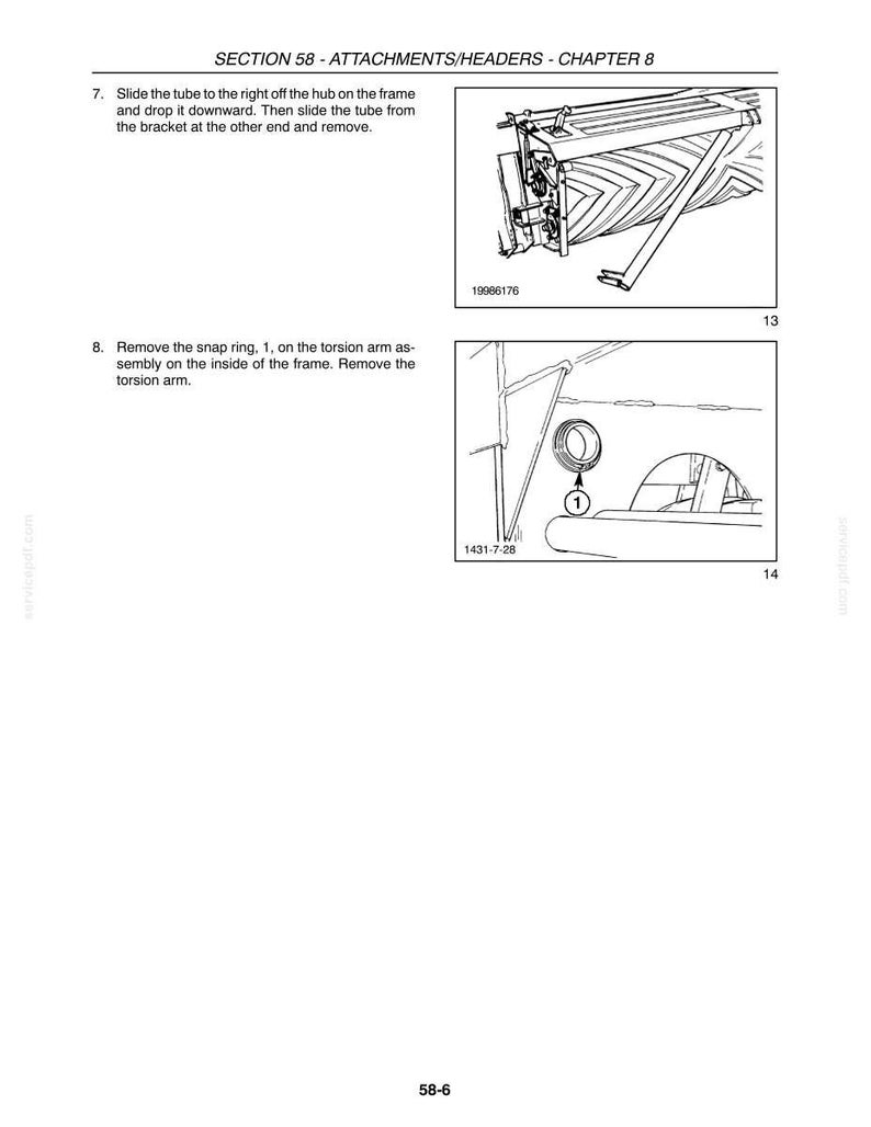 New Holland 2355, 2358 Disc Auger Header Service Repair Workshop Manual PDF | Instant PDF Download image 10