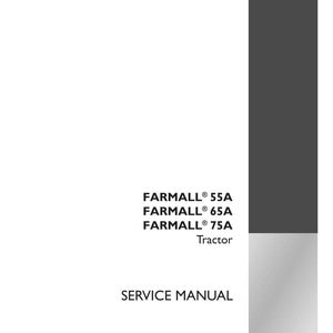 Case Farmall 55a, 65A, 75A traktorservice och reparationshandbok | Direkt PDF-nedladdning bild 3