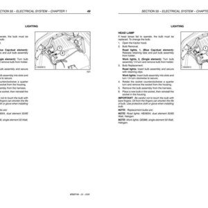 New Holland Tc 31, TC 35DA Series Tractor Service Repair Workshop Manual | Instant PDF Download image 9
