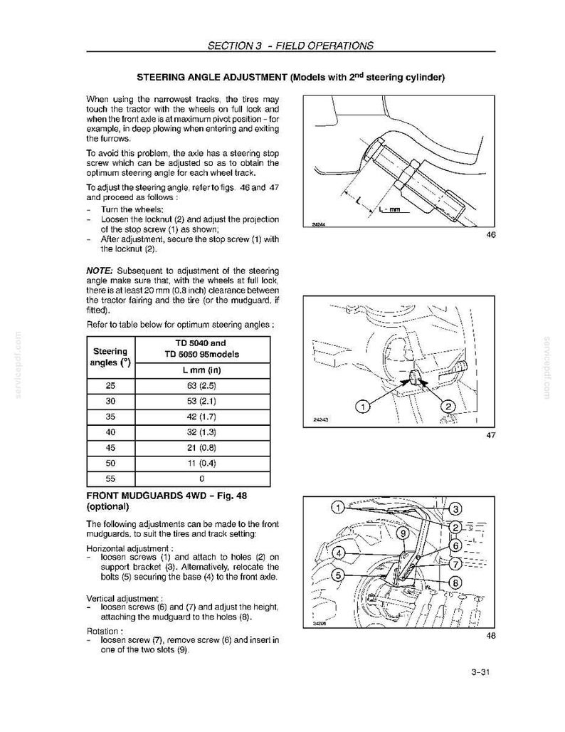 New Holland Td5010, Td5020, Td5030, TD5040, TD5050 Tractor Operator Owners Operation Manual | Instant PDF Download image 7