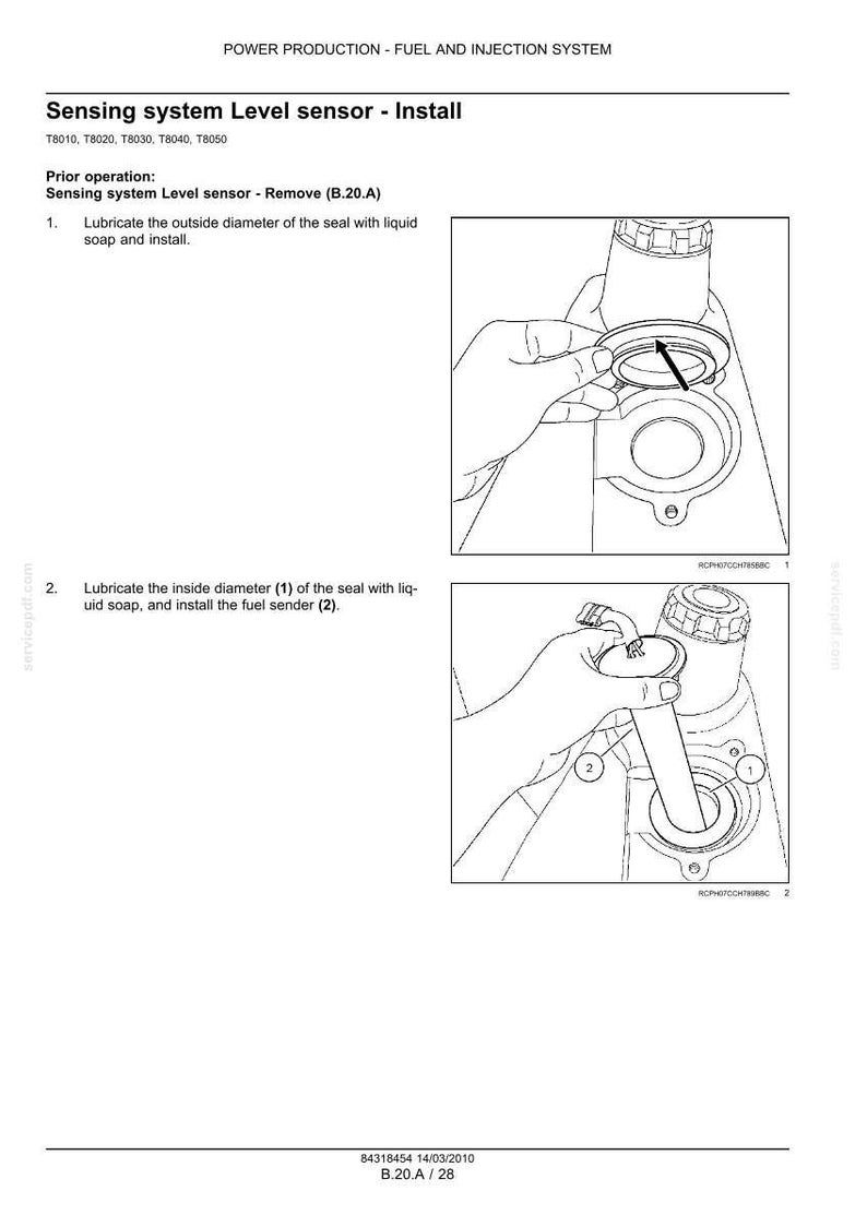 New Holland T8010, T8020, T8030, T8040, T8050 Tractor Service Repair Workshop Manual | Instant Pdf Download image 7
