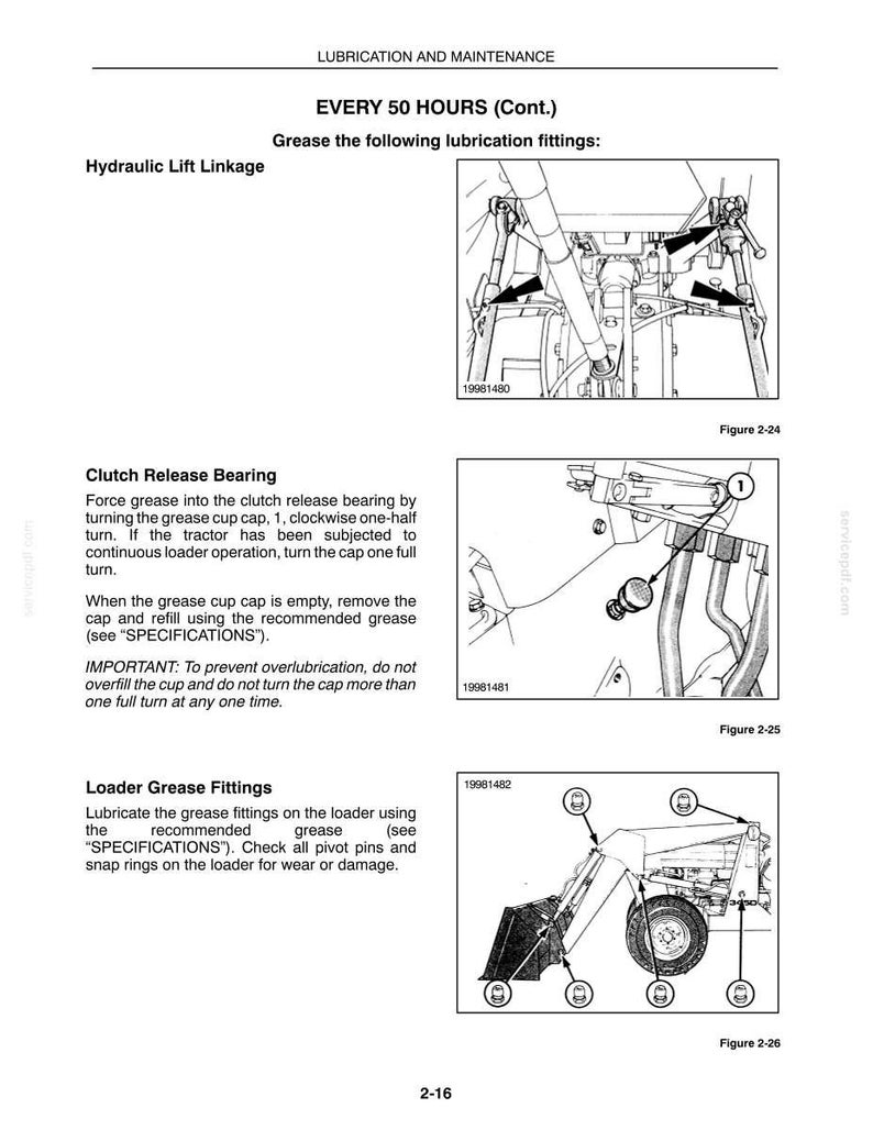 New Holland 345d, 445D, 545D Tractor Loader Backhoe Operator Owners Operation Manual | Instant PDF Download image 8