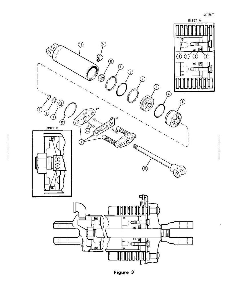 May include: An exploded diagram of mechanical components, including a cylindrical body, rings, and various other parts. The image is a technical illustration with labels and inset views, all in black and white.