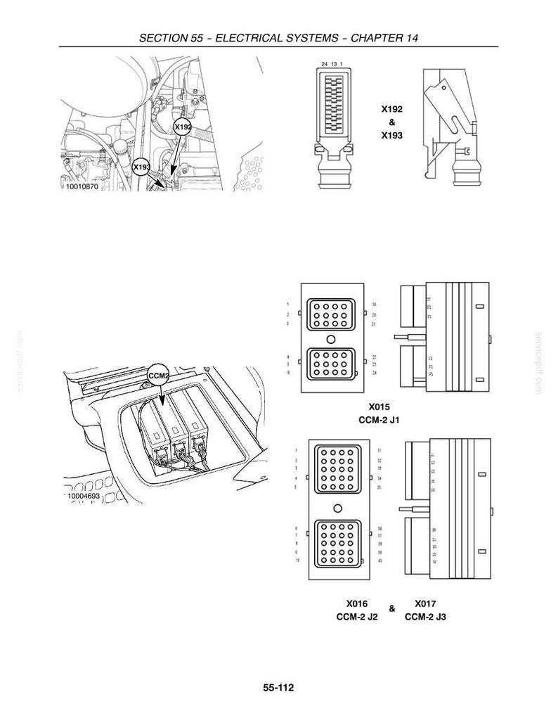 Manuale di officina per la riparazione e la manutenzione della mietitrebbia New Holland serie CX / Download PDF immediato immagine 9