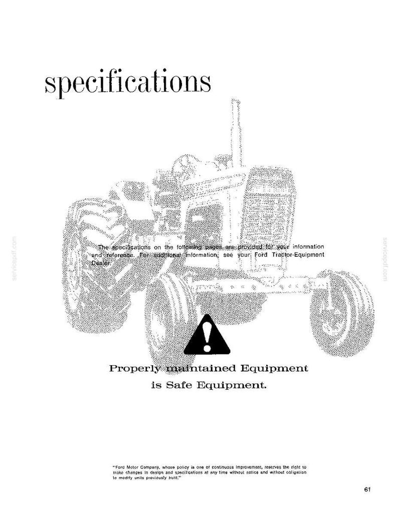 Ford 9000 Tractor Operator Owners Operation Manual | Instant PDF Download image 10