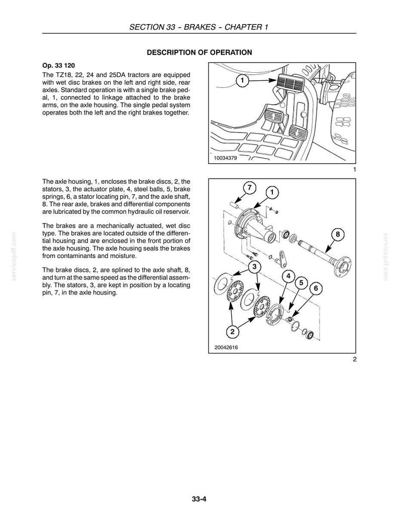 Manuale di officina per la riparazione e la manutenzione dei trattori New Holland TZ18DA, TZ22DA, TZ24DA, TZ25DA / Download PDF immediato immagine 7