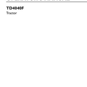 New Holland TD4040F Tractor Operator Owners Operation Manual | Instant PDF Download image 3