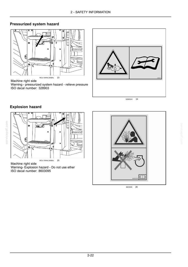 New Holland W230C Tier II Wheel Loader Operator Owners Operation Manual | Instant PDF Download image 4