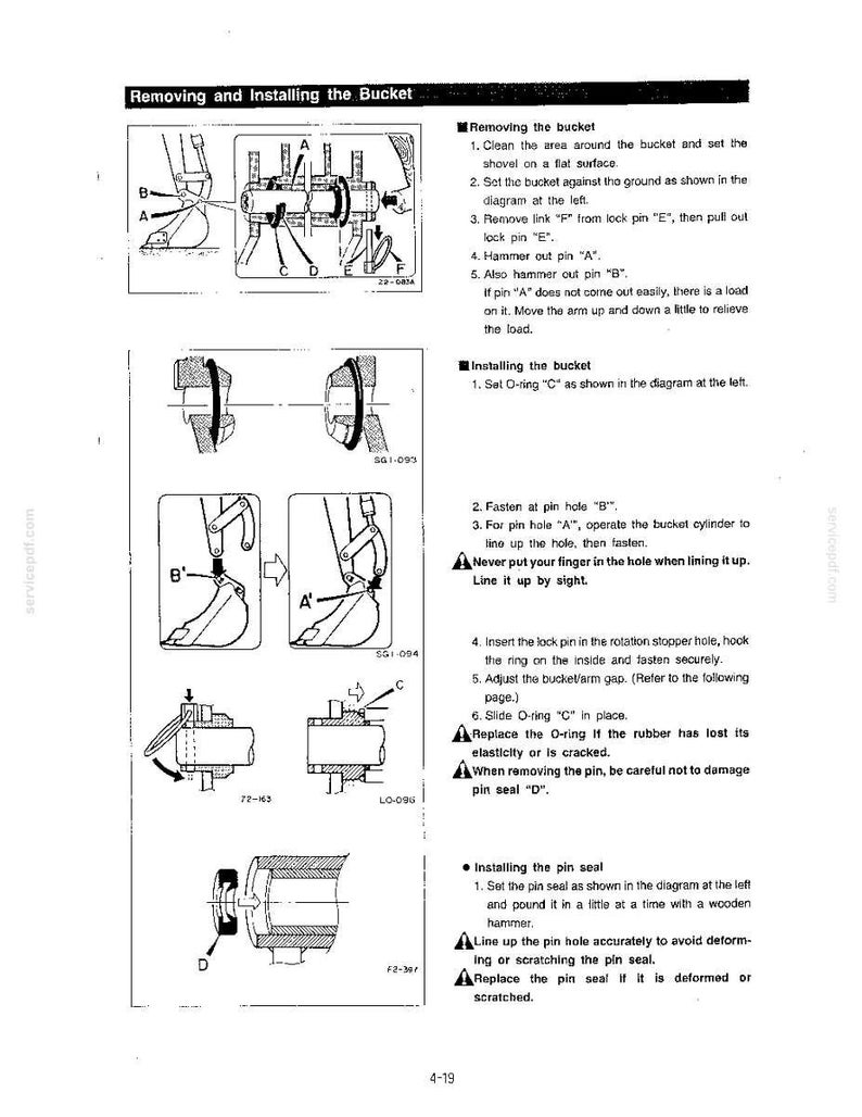 Kobelco Sk024, SK027, SK032 Hydraulic Excavator Operator Owners Operation Manual | Instant PDF Download imagen 9