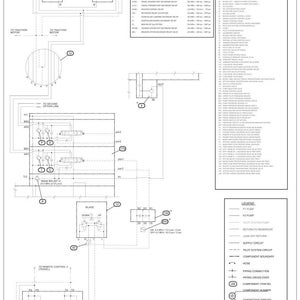 May include: A detailed hydraulic schematic for a CX235C-SR excavator. The diagram includes various components, piping, and connections, with labels and item numbers. The schematic is labeled "Lep 84591421NA - 2/2".