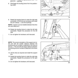 Pode incluir: Uma p&aacute;gina de manual t&eacute;cnico intitulada SECTION 74 - CLEANING SYSTEMS - CHAPTER 1, apresentando tr&ecirc;s desenhos de linha em preto e branco de montagens mec&acirc;nicas com pe&ccedil;as numeradas, texto instrutivo e torques de 150-170 N-m.