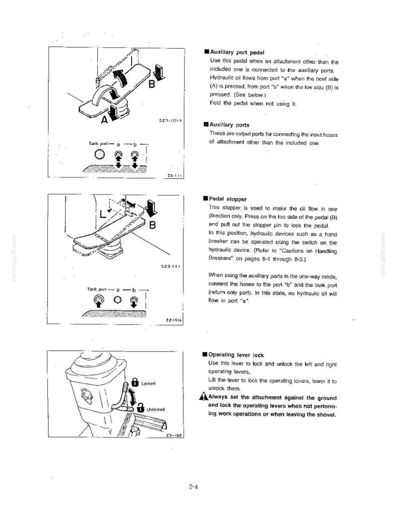 Kobelco Sk024, SK027, SK032 Hydraulic Excavator Operator Owners Operation Manual | Instant PDF Download imagen 3