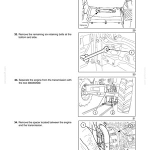 May include: Diagrams from a manual showing steps for clutch maintenance. Includes illustrations of tools and components, with labels and numbers for each step. Text instructions accompany each image, detailing the process.
