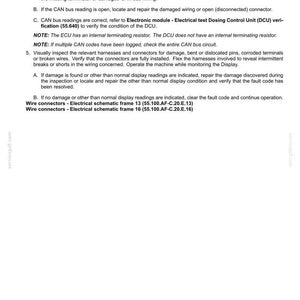 Pu&ograve; includere: Documento intitolato "Sistemi elettrici - CODICI DI GUASTO" con passaggi per la risoluzione dei problemi di un circuito CAN bus. Include istruzioni per la misurazione della resistenza e l'ispezione del cablaggio.