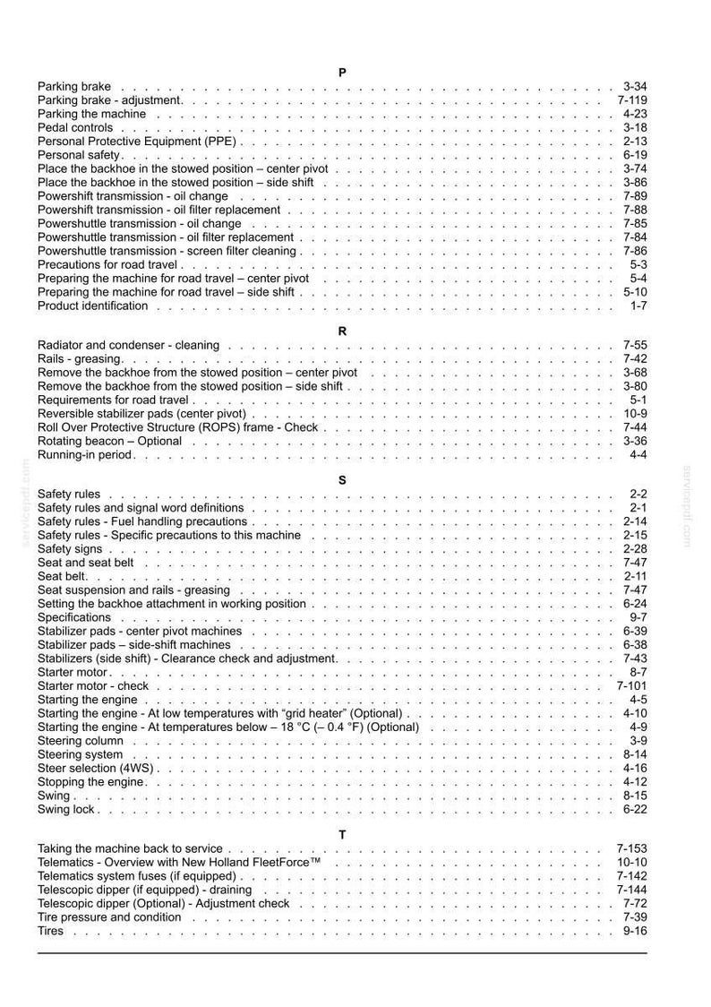 New Holland B90b, B100b, B110b, B115b LR TC Tier 3 Tractor Operator Owners Operation Manual | Instant PDF Download image 11