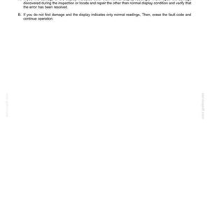 Puede incluir: Documento blanco con el t&iacute;tulo "Sistemas el&eacute;ctricos - C&Oacute;DIGOS DE FALLO" e instrucciones para inspeccionar mazos de cables y conectores. Incluye los pasos A y B para la soluci&oacute;n de problemas. El documento tiene un pie de p&aacute;gina con fecha y c&oacute;digo.