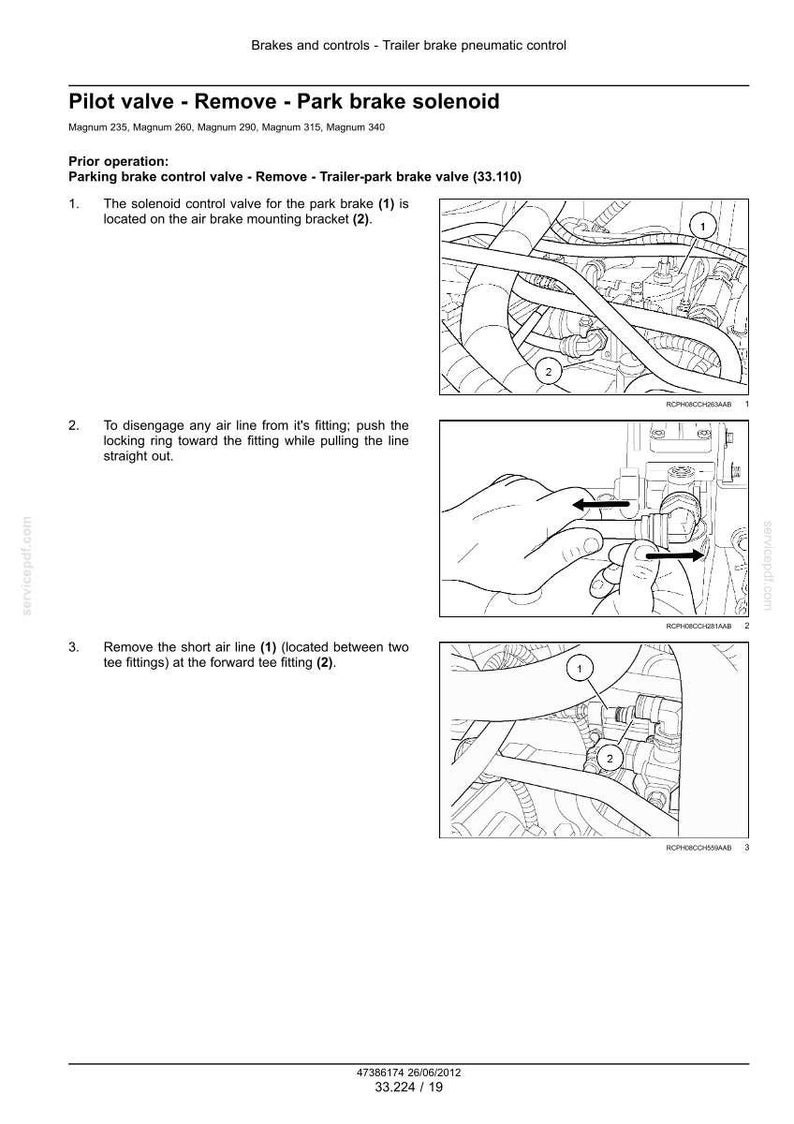 Case Magnum 235, 260, 290, 315, 340 Traktor Service Reparation Verkstadsmanual PDF | Direkt PDF Nedladdning bild 6