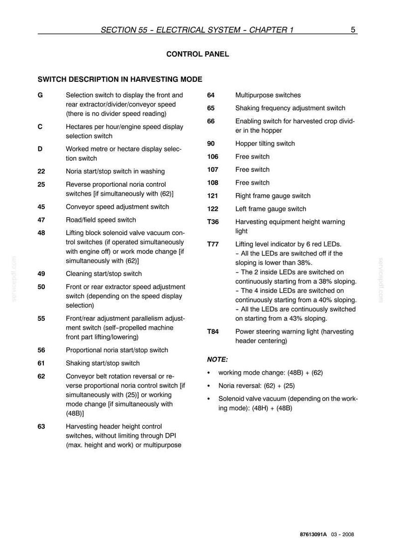New Holland VN 2080 Grape Harvester Service Repair Workshop Manual PDF | Instant PDF Download image 6