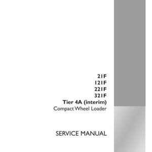 May include: A white service manual with the text "Tier 4A (interim) Compact Wheel Loader" and "SERVICE MANUAL". The Case Construction logo is in the bottom right corner. Part number 47829079C is visible.