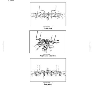 May include: Product identification diagrams for ProTed 3417 equipment. The image shows front, right-hand side, and rear views of the machinery. The diagrams are black and white line drawings, with labels indicating each view.