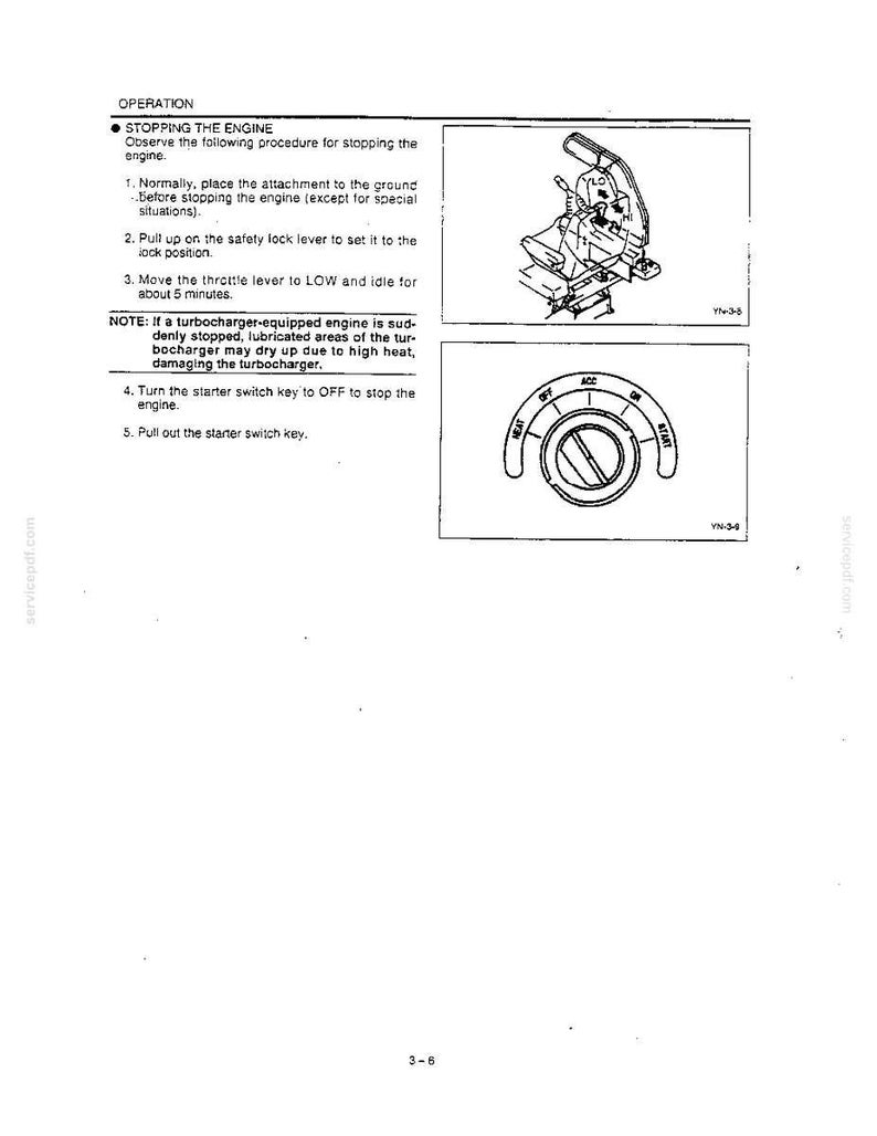 Kobelco Sk200v, Sk200lcv, SK220V, SK220LCV Hydraulic Excavator Operator Owners Operation Manual | Instant PDF Download image 3