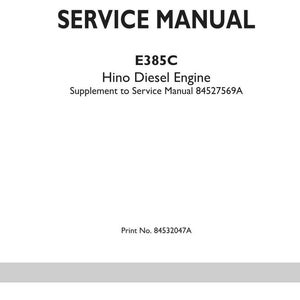 Hino J08e-UV for New Holland E385C Engine Service Repair Workshop Manual | Instant PDF Download image 3